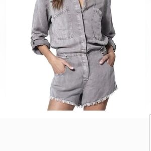 Young Fabulous & Broke Gray Fabric Detail